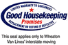 Good Housekeeping Seal applies to Wheaton Van Lines' International moving.